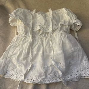 Baby white summer blouse